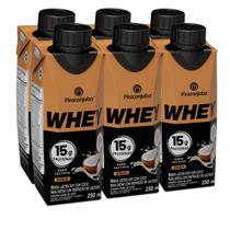 Pack 6 unidades Bebida Láctea Whey 15g de Proteína Piracanjuba Zero Lactose Pronta para Consumo Sabor Coco 250ml Kit 6un