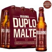 Pack 6 Unidades Cerveja Brahma Duplo Malte Long Neck 330ml