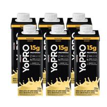 Pack 6 unidades YoPRO Bebida Láctea UHT Banana 15g de proteínas 250ml