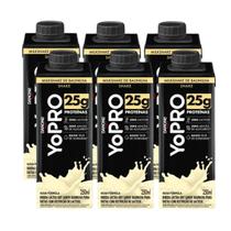 Pack 6 unidades YoPRO Bebida Láctea UHT Baunilha 25g de proteínas 250ml - YO PRO