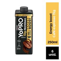 Pack 6 unidades YoPRO Energy Boost Café Expresso 15g 250ml