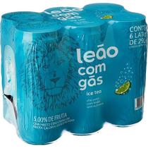 Pack 6x Ice Tea de Chá Preto com Gás e Limão Leão 6x290ml Pack 6x Ice Tea de Chá Preto com Gás e Limão Leão 6x290ml