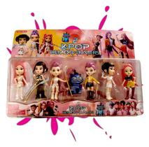 Pack 7 Miniaturas Bonecas Guerreiras Kpop Demon Hunter Rumi Coleção