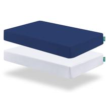 Pack and Play Sheets Biloban Fitted, pacote com 2 unidades para colchão Graco