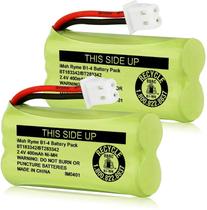 Pack baterias Ni-MH 2.4V 400mAh p/ AT&T VTech BT166342/BT266342 BT162342/BT262342 2SN-AAA40H-S-X2 (2 un)