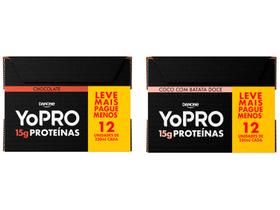 Pack Bebida Láctea UHT YoPRO Chocolate 250ml