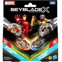 Pack Beyblade X Marvel Homem de Ferro VS Thanos Hasbro G0287