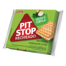 Pack Biscoito Recheio Salsa e Cebola Marilan Pit Stop Pacote 105,6g 4 Unidades