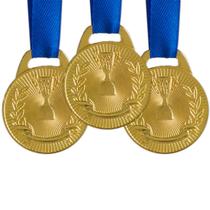 Pack c/ 10 Medalhas AX Esportes 30mm H. Mérito Ouro-FA465