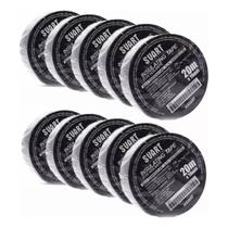 Pack C/ 10 Rolos Fita Isolante 20 Metros Techone Svart Anti chama Pack C/ 10 Rolos Fita Isolante 20 Metros Techone Svart Anti chama