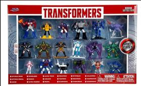 Pack c/ 18 Figuras - Transformers - Nano Metalfigs - 100% Die Cast Metal - Série 3 - 1.65 IN - Jada Toys