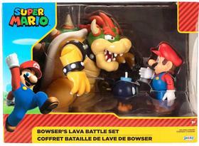 Pack c/2 Figuras filme Mario Bros Mario Vs Bowser Jakks