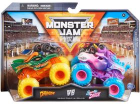 Pack c/ 2 Monster Jam - Carro Monstro em Metal - 1/64 - Spin Master
