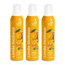 Pack c/ 3 Espumas spray para drinks Begin 200g - Limão Siciliano