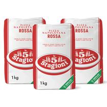 Pack c 3 Farinha de trigo 00 Italiana Le 5 Stagioni Napoletana Pack c 3 Farinha de trigo 00 Italiana Le 5 Stagioni Napoletana