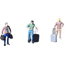 Pack c/ 3 Figuras Viajantes 1:87 HO Dio Studios 87350 Pack c/ 3 Figuras Viajantes 1:87 HO Dio Studios 87350