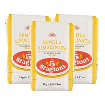 Pack c 3 Semola Rimacinata de trigo italiana Le 5 Stagioni 1 Kg Pack c 3 Semola Rimacinata de trigo italiana Le 5 Stagioni 1 Kg