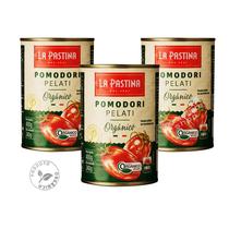Pack c/ 3 Tomates Pelado ORGANICO Pomodori Pelati Italiano La Pastina 400g
