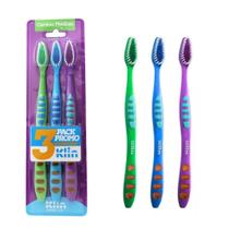 Pack c/ 3un Escova de Dente Cerdas Média Super Joy Klin