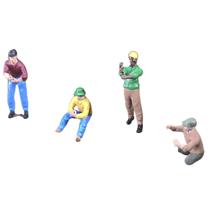 Pack c/ 4 Figuras Pescadores 1:87 HO Dio Studios 87343