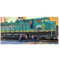 Pack C/ 4 Miniaturas Para Maquete Operários De Via Mod.02 Studio Dio 87202