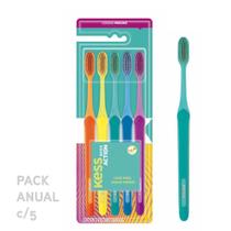 Pack c/ 5 Escovas de Dentes Kess Basic Action Macia