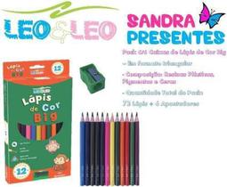 Pack C/72 Uni De Lápis De Cor Big + 6 Apontadores - Leo&leo Pack C/72 Uni De Lápis De Cor Big + 6 Apontadores - Leo&leo