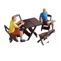 Pack c/ Figuras Mesa e Cadeiras de Bar c/ Clientes 1:87 HO Dio Studios 87353