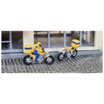Pack c/ Figuras Moto Correio 1:87 HO Dio Studios 87409