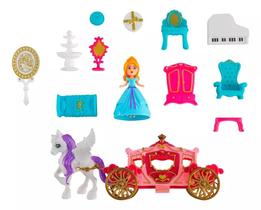 Pack Carruagem dos Sonhos Para Meninas - Brinquedo Miniatura