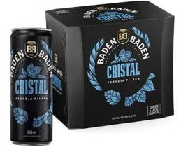 Pack Cerveja Baden Cristal Lata 350Ml Com 6 Unidades
