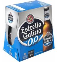 Pack cerveja espanhola estrella galicia zero 0,0 (6x330ml) Pack cerveja espanhola estrella galicia zero 0,0 (6x330ml)