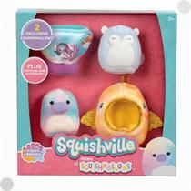 Pack Com 02 Pelúcias Squishville Com Acessórios Squishmallows 3435 - Sunny Pack Com 02 Pelúcias Squishville Com Acessórios Squishmallows 3435 - Sunny