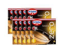 Pack Com 10x Gelatinas Abacaxi Zero Dr.Oetker 12g