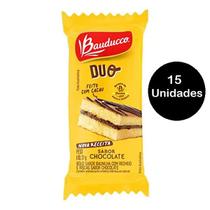 Pack com 15 Bolinho Bauducco Duo Chocolate 27g
