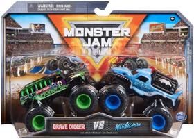 Pack com 2 Carrinhos Monster Jam 1:64 Sunny