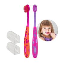 Pack com 2 escovas dentais fun steps 2 2583 kess Pack com 2 escovas dentais fun steps 2 2583 kess