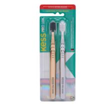 Pack com 2 escovas dentais kess pro 10k metallic extra macias 2538 Pack com 2 escovas dentais kess pro 10k metallic extra macias 2538