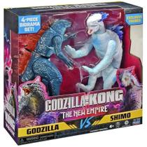 Pack com 2 figuras godzilla x kong the new empire 15cm sunny