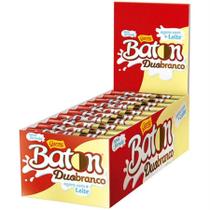 Pack com 30 Baton Garoto Duo Branco 16g