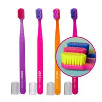 Pack com 4 Escova de Dente Kess Pro 6580 Cerdas Extra Macias Ultra Macia soft