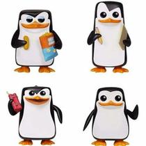 Pack com 4 Funko Pop Animação Pinguins de Madagascar