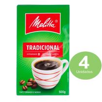 Pack Com 4 Melitta Tradicional 500g