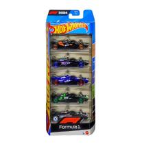 Pack Com 5 Carrinhos Hot Wheels Modelo Formula 1