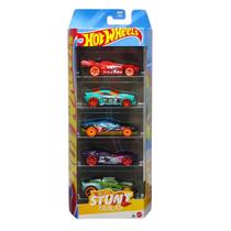 Pack Com 5 Carrinhos Hot Wheels Modelo Stunt Tracks