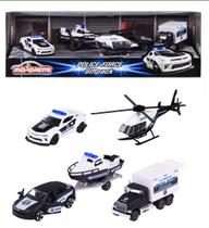 Pack Com 5 Miniaturas Majorette Police Force 4 1:60 1:64