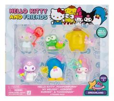 Pack Com 6 Figuras Hello Kitty And Friends Dreamland Sunny 4320