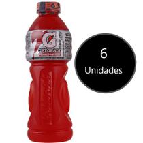 Pack Com 6 Gatorade Sabor Morango e Maracujá 500ml