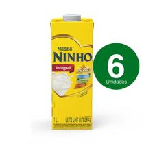 Pack Com 6 Leite UHT Integral Ninho Forti+ 1L
