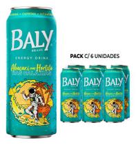 Pack Com 6 Unidades Energético Baly Energy Drink Abacaxi Com Hortelã 473ml Pack Com 6 Unidades Energético Baly Energy Drink Abacaxi Com Hortelã 473ml